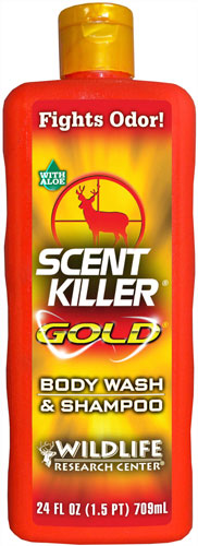 Wildlife Research Scent Killer Gold Body Wash & Shampoo 24 fl oz - Case Pack of 4