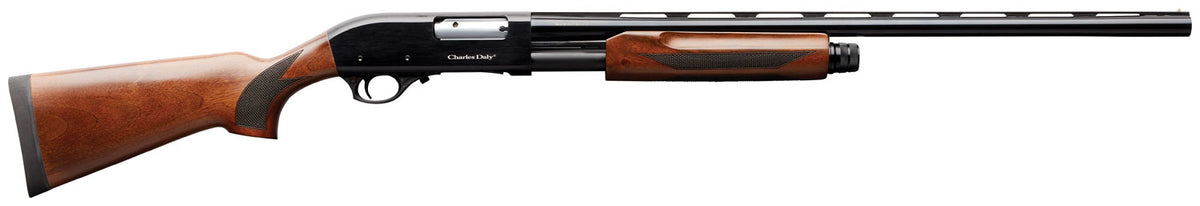 Charles Daly 301 12 Gauge 3" 28" VR Pump Action Shotgun - Blued Hardwood