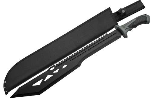 SZCO Rite Edge Macho 20" Machete Black w/ Sheath 25" OAL