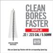 Real Avid Bore-Max Speed Jag .22/.223 Cal 5.56mm Rifle Cleaning Jag - Nickel Plated