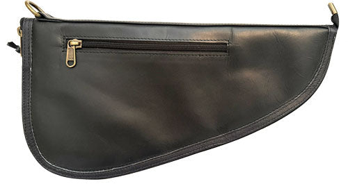 Palmetto Bag Co Pistol Case Large Blackout-Black Buffalo Leather