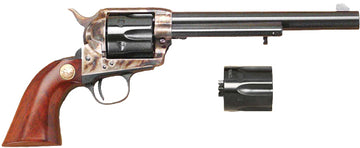 Cimarron P-Model Dual Cylinder .45 LC/.45 ACP 7.5" 6-Shot SAO Revolver - Color Case Hardened Walnut