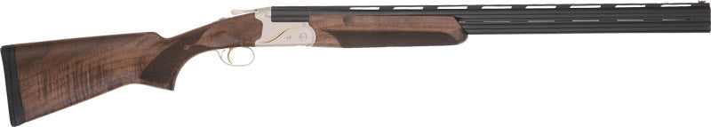 TriStar Trinity II LT 410 Bore 28" 2.75" 2-Rd Over/Under Shotgun - Silver Receiver, Walnut