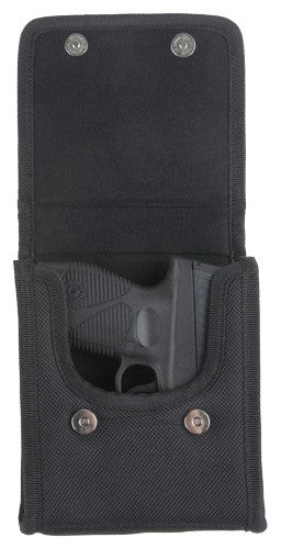 Bulldog BD849 Vertical Cell Phone Holster Compact 9mm Ambi Black Nylon