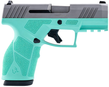Taurus GX2 9mm Luger 3.38" 13+1 Semi-Auto Pistol - Cyan/Stainless