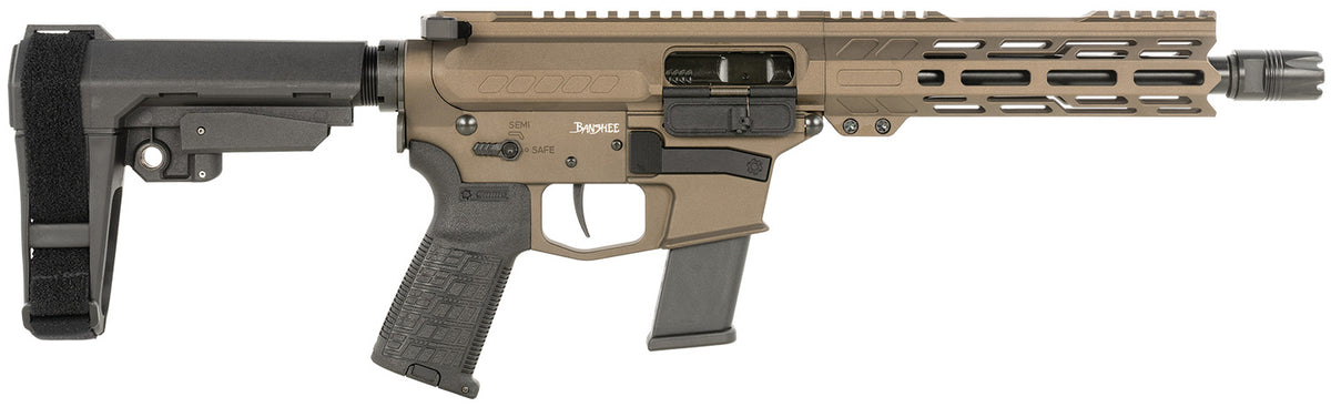 CMMG Banshee MkG .45 ACP 8" 13+1 Semi-Auto Pistol - Fixed Ejector - Midnight Bronze