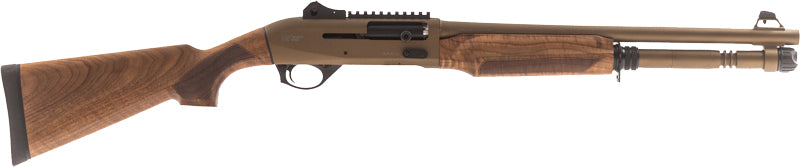 GForce Arms Gatlander 12 Gauge 3" 5+1 18.5" Semi-Auto Shotgun - Burnt Bronze, Turkish Walnut