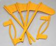 MTM Case-Gard CFP Pistol & Rifle Chamber Indicator Flags 8-Pack Yellow