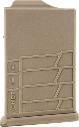 MDT Sporting Goods Polymer Gen 2 AICS Magazine 308 Win/6.5 Creedmoor 10-Rd FDE - Short Action