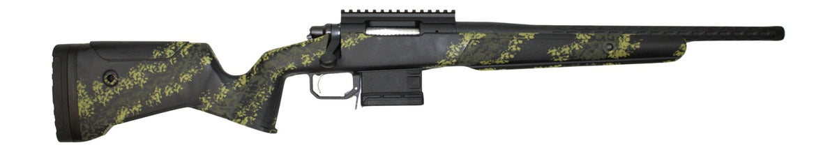 Great Lakes Firearms SUB-1 308 Win 18" 5+1 Bolt-Action Rifle - Stainless Fluted, Lichen Black