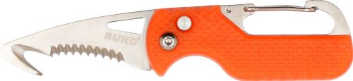 Ruko Spring Assist Folder 1.75" Rescue Knife - Orange