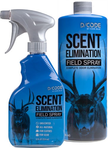 Code Blue D-Code Scent Elimination Spray Refill Combo 12 fl oz / 32 fl oz