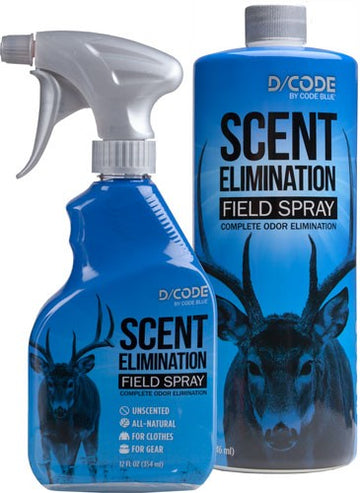 Code Blue D-Code Scent Elimination Spray Refill Combo 12 fl oz / 32 fl oz