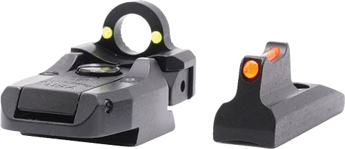 Williams Adjustable Ghost Ring Fiber Optic Sight Set - Ruger MK II/III/IV Bull Barrel