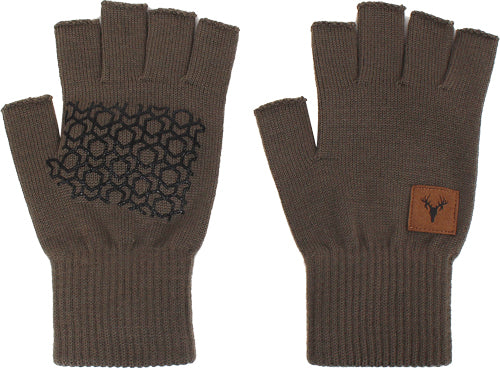 Hot Shot Merino Wool Fingerless Glove One Size - Canteen