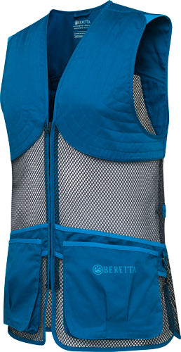 Beretta Men's Full Mesh Shooting Vest Large Blue Twilight