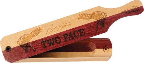 Pittman Game Calls Two Face Box Turkey Call - Purple Heart/Maple