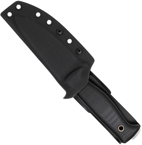 CobraTec Knives Back Country 4.5" Fixed Blade Carbon Steel Black G10 w/Kydex Sheath