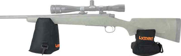 Lyman Crosshair Shooting Bag Combo Front & Rear Black Nylon