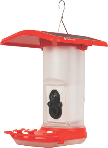 FeatherSnap Smart Hummingbird Feeder Wi-Fi Solar Powered w/ Camera 1080p 1L
