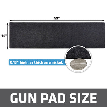 Drymate Gun Cleaning Pad 16" x 59" Rifle Size Charcoal