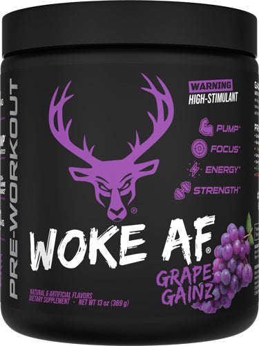 Bucked Up Woke AF Pre-Workout Grape Gainz 30 Servings