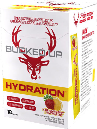 Bucked Up Hydration 2.0 Strawberry 18-Count Electrolyte Drink Mix