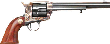 Cimarron P-Model 38-40 Win 7.5" 6-Shot SAO Revolver - Color Case Hardened/Blued Walnut