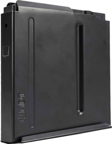 MDT Sporting Goods AICS Metal Magazine .308/6.5 Creedmoor 5-Rd Short Action Black Steel w/ Binder Plate