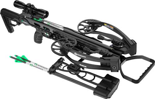 Centerpoint Hellion 400 Compound Crossbow 400 FPS 185 lb Draw Adjustable Stock - Black