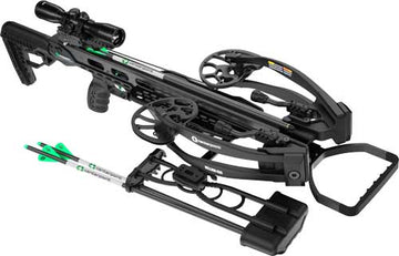 Centerpoint Hellion 400 Compound Crossbow 400 FPS 185 lb Draw Adjustable Stock - Black