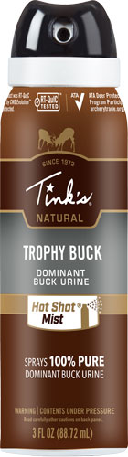 Tinks Trophy Buck Hot Shot Mist 3 oz Aerosol Deer Attractant