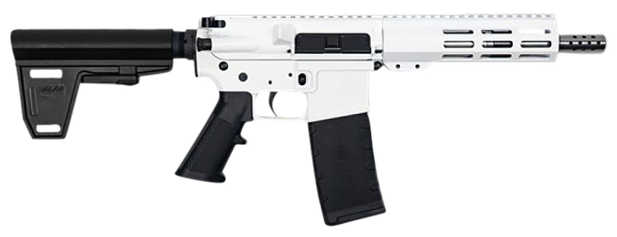 Great Lakes Firearms GL15 .223 Wylde 7.5" 30+1 Semi-Auto AR-15 Pistol w/ Brace - White