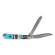 American Buffalo Knife & Tool Roper Sunset Series II Western Trapper 2-Blade 1065 Carbon Steel Folding Knife