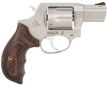 Taurus 856 38 Special +P 2" 6-Shot DA/SA Stainless Walnut Revolver
