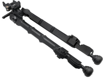 Accu-Tac HT-10 Hunting Bipod 10"-20" Picatinny Black Hardcoat Anodized 6061-T6 Aluminum