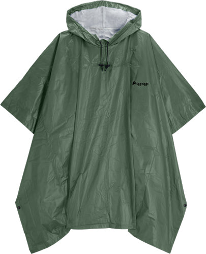 Frogg Toggs Ultra-Lite2 Rain Poncho Dark Green OSFM