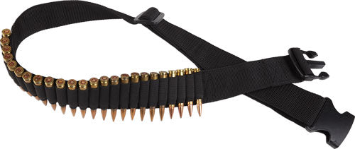 Bulldog WABR Adjustable Rifle Ammo Belt 24-Cartridge Nylon Black