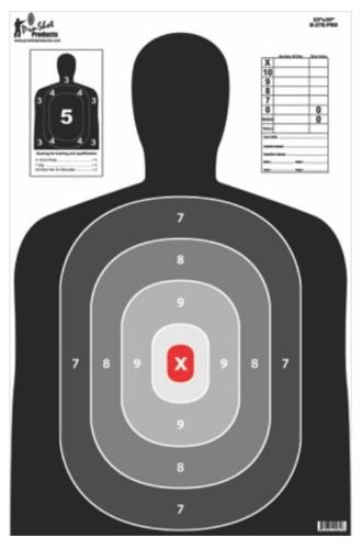Pro-Shot Products B27 Silhouette Pro Paper Target 23x35 5-Pack