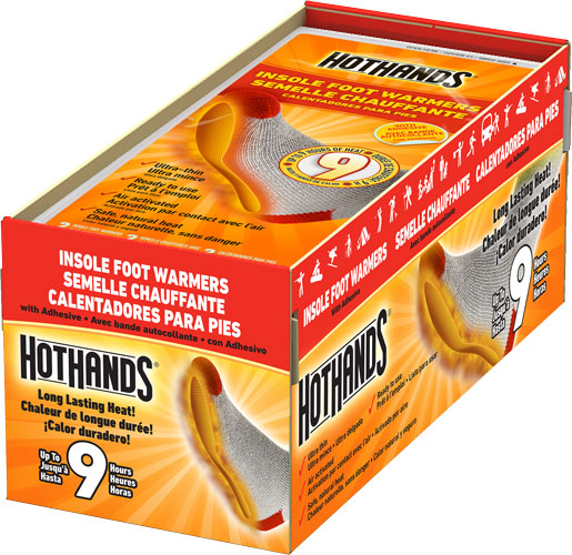 HotHands Insole Foot Warmers 16-Pair 9-Hour Adhesive