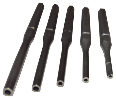 Grace USA 5-Piece Roll Pin Holder Punch Set - High Carbon 5160 Steel