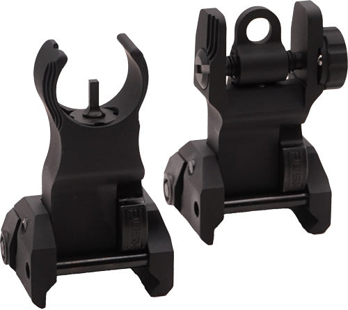 Williams HK Style Picatinny Rail Folding Sight Set - Blackout