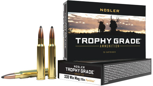 Nosler Trophy Grade .338 Winchester Magnum 210gr AccuBond 20rd - 10 Box Case