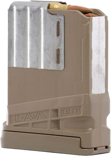 Lancer L7AWM SR-25 7.62x51 NATO 5-Rd Opaque FDE Gen 2 Magazine