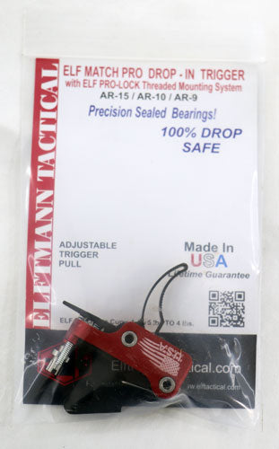 Elftmann Tactical Match Pro AR-15 Curved Drop-In Trigger 2.75-4 lbs Finger Adjustable