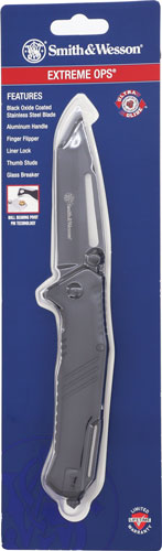 Smith & Wesson Extreme Ops 3" Tanto Folding Knife w/Glass Breaker
