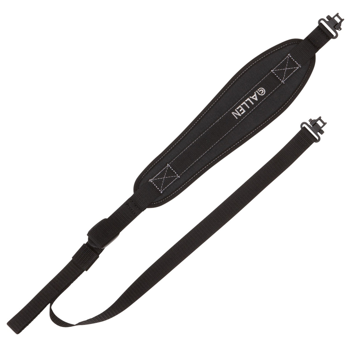 Allen Gunnison Neoprene Rifle Sling w/ Swivels Black 1" Webbing