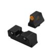 XS Sight Systems R3D 2.0 Night Sights for Glock 43X/48 - Suppressor/Optic Height - Orange Tritium