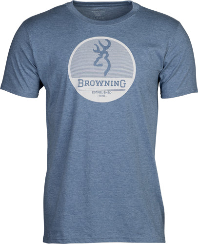 Browning Circuit Short Sleeve T-Shirt Blue Large