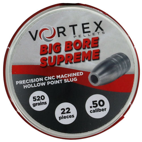 Hatsan USA Vortex Big Bore Supreme 50 Cal 520gr HP Slugs - 22 Per Tin